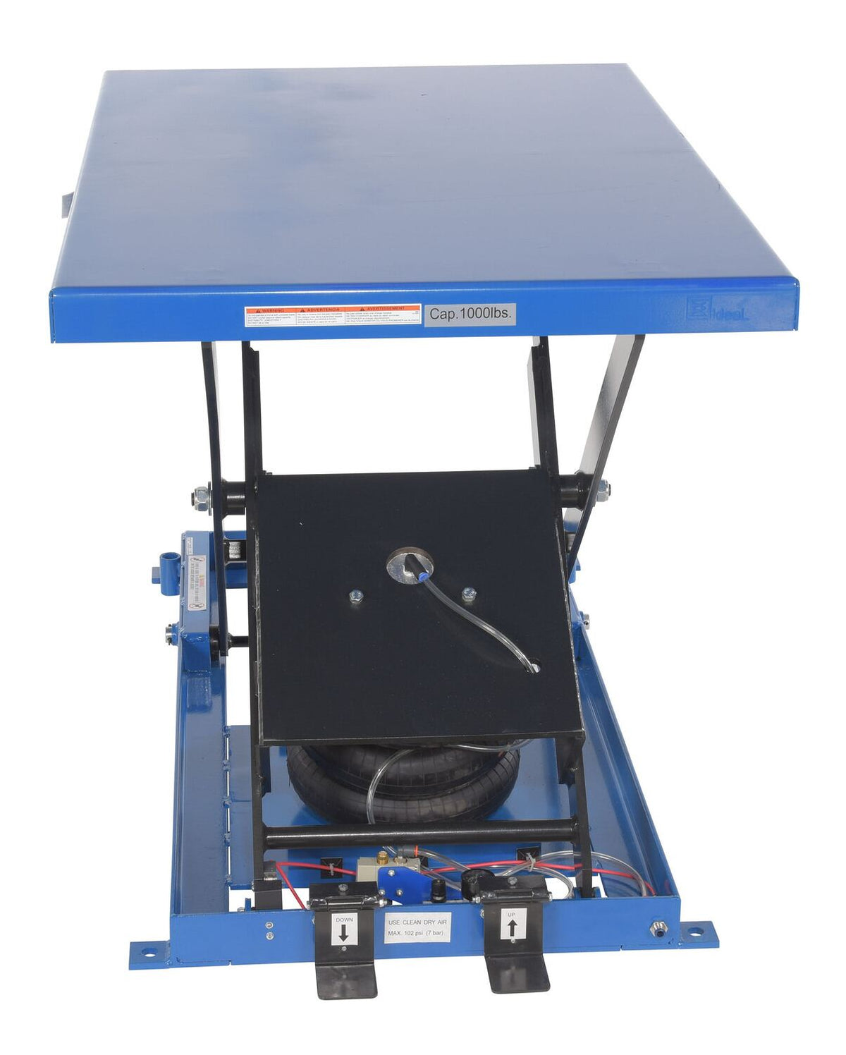 Mesas elevadoras de tijera con bolsas de aire de servicio pesado de Vestil Manufacturing Corp– – Ahora disponibles en MTN Shop US. - imagen 3