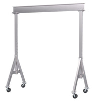 Grúas pórtico de aluminio de altura ajustable de Vestil Manufacturing Corp con ruedas de bloqueo total: ahora disponibles en MTN Shop US.