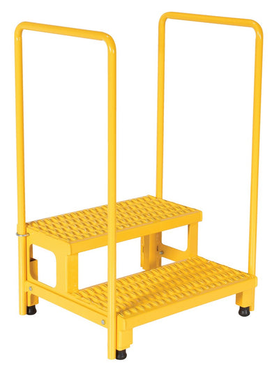 Vestil Manufacturing Corp Adjustable Step Stands with Handrail– – Now available at MTN Shop US.
