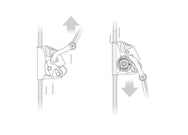 Petzl ASAP LOCK trails freely along the rope without manual operation. - imagen 5