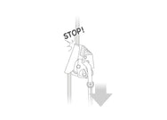 Petzl ASAP LOCK blocks automatically during a fall or uncontrolled descent exceeding 2 m/s. - imagen 6