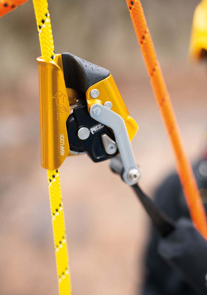 Petzl ASAP LOCK installed on rope. - imagen 3