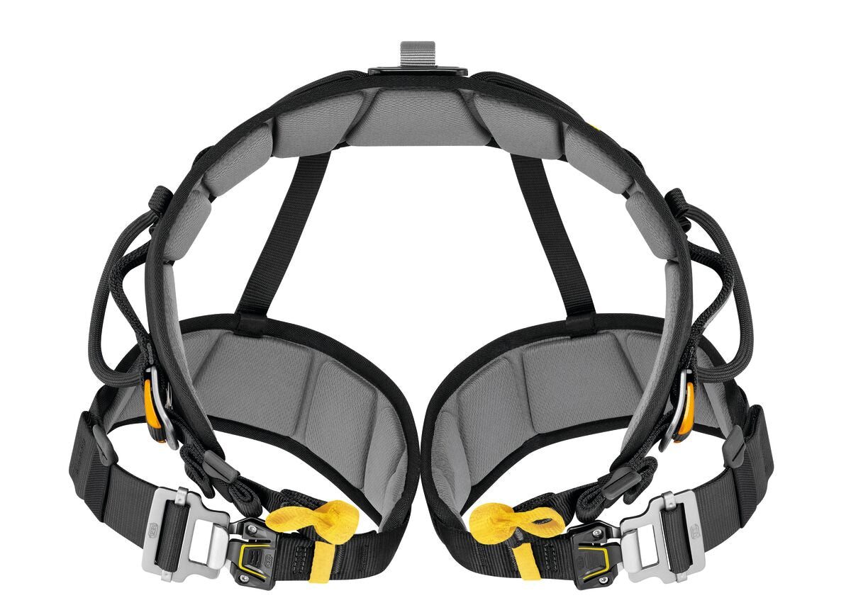Arnés de rescate Petzl FALCON ASCENT: el Petzl FALCON ASCENT es un arnés de asiento ligero que cuenta con un punto de fijación ventral de dos partes que hace que las operaciones de rescate que implican ascenso por cuerda sean más eficientes. Disponible en 2 tamaños. Compra ahora. – Ahora disponible en MTN Shop US. - imagen 3