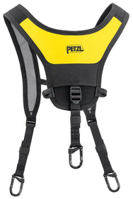 Petzl SEQUOIA Shoulder Straps, rear view with yellow back panel - imagen 2