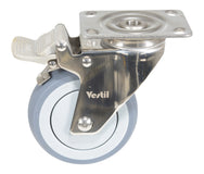 Vestil Manufacturing Corp TPR (caucho termoplástico) sobre ruedas de acero inoxidable– – Ahora disponible en MTN Shop US.