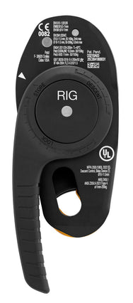 Petzl RIG repairable descender in black - imagen 8