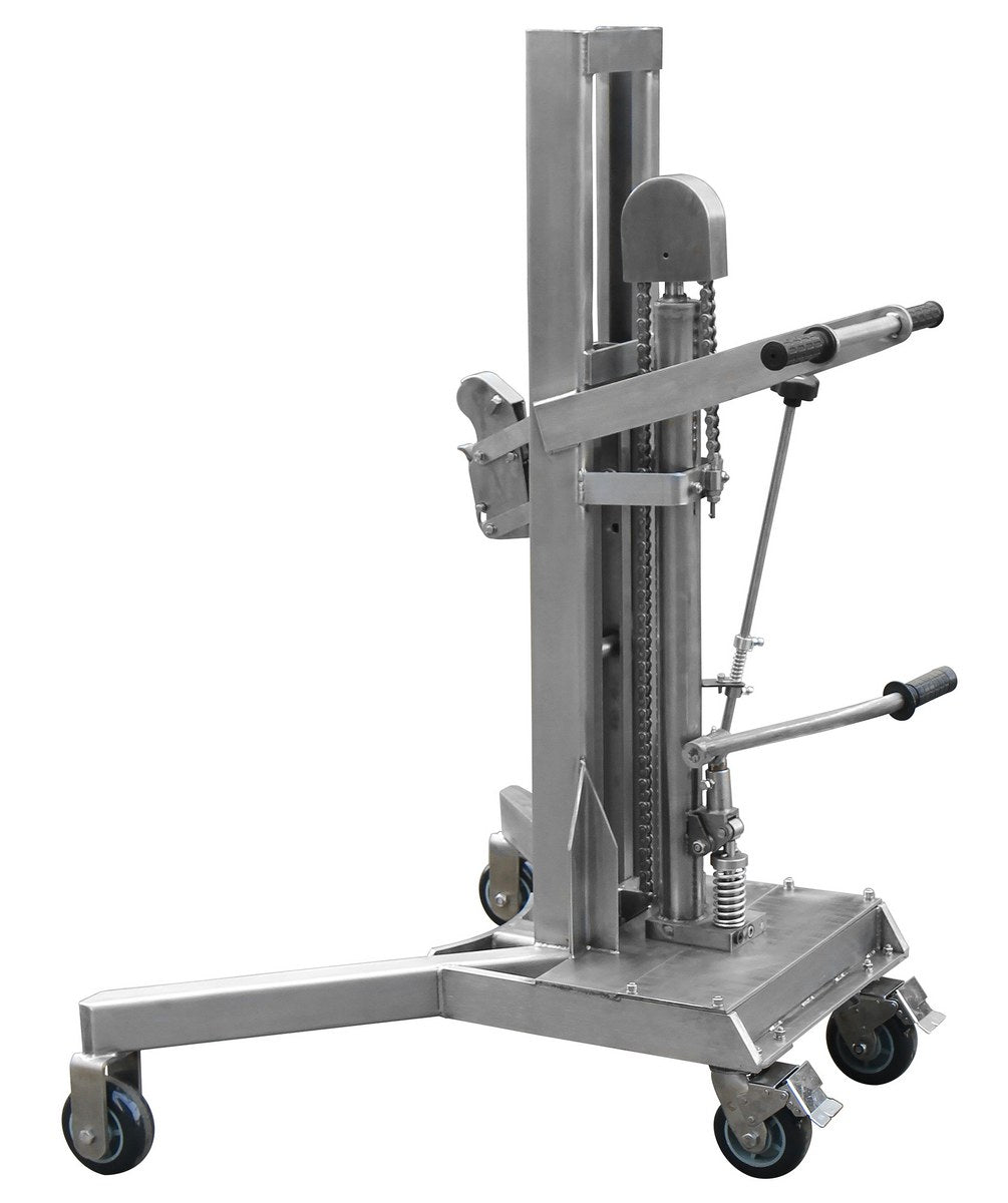 Elevador/transportador de tambores de acero inoxidable de Vestil Manufacturing Corp– – Ahora disponible en MTN Shop US.