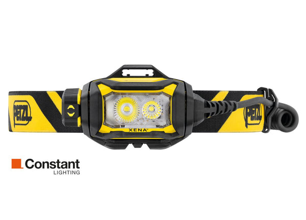 Compact and powerful Petzl XENA® headlamp.