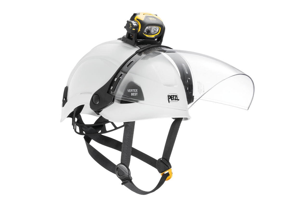 Soporte de casco Petzl Pixadapt para linternas frontales.