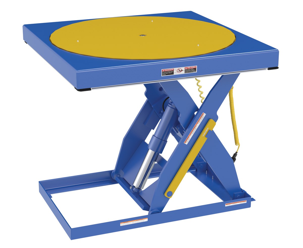 Carrusel incorporado manual de Vestil Manufacturing Corp para mesas de tijera– – Ahora disponible en MTN Shop US. - imagen 3