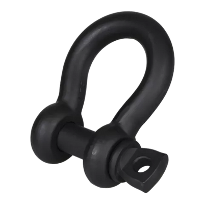 Green Pin Theatre Shackle SC matte black bow shackle with screw collar pin, front view