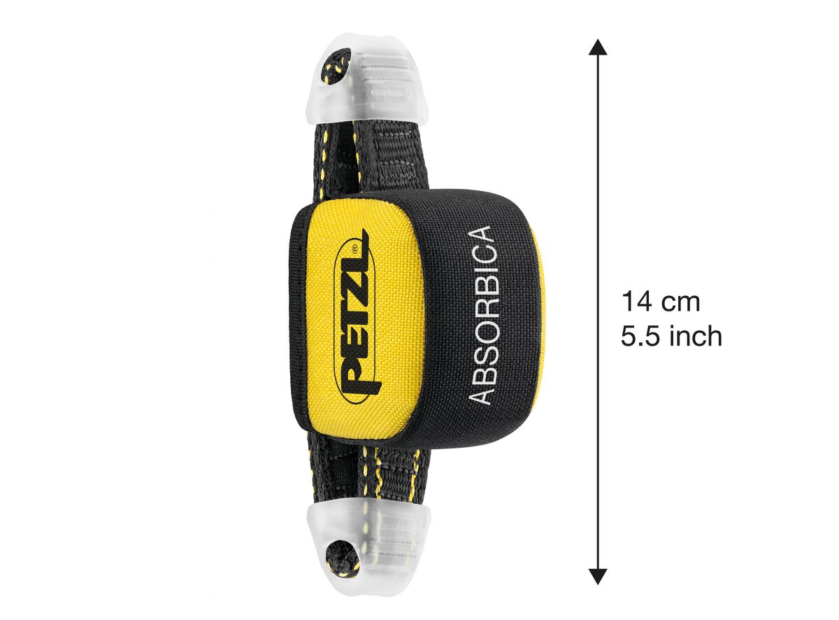Petzl ABSORBICA Compact Energy Absorber – The Petzl ABSORBICA is a Compact Energy Absorber for use in combination with a JANE Lanyard to make a fall arrest lanyard. Two options for installation on the harness, according to the frequency of manipulation. Certification(s): CE EN 355, EAC. Shop now. – Now available at MTN Shop US.