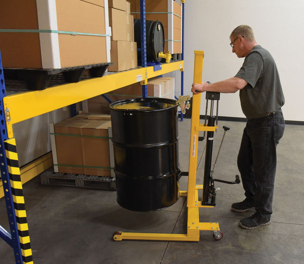 Vestil Manufacturing Corp Manual Low Profile Hydraulic Drum Truck– – Now available at MTN Shop US.