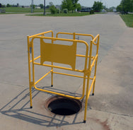 Barandillas de protección para bocas de acceso de Vestil Manufacturing Corp– – Ahora disponibles en MTN Shop US.