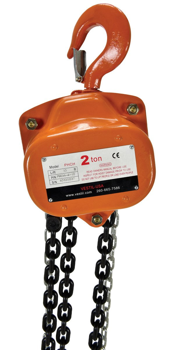 Polipastos manuales de cadena profesionales de Vestil Manufacturing Corp– – Ahora disponibles en MTN Shop US.
