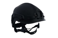 PMI R6L Patroller rescue helmet in glossy black with VAS shroud - imagen 2