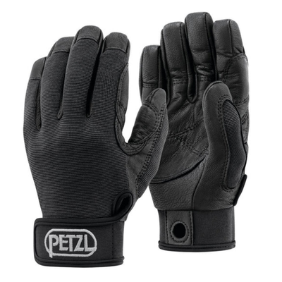 Guantes de escalada negros con logo Petzl