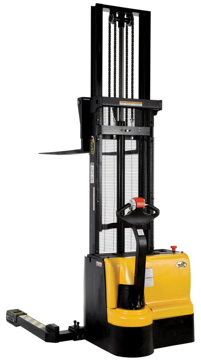 Vestil Manufacturing Corp Double Mast Stackers with Powered Drive and Powered Lift– – Now available at MTN Shop US.