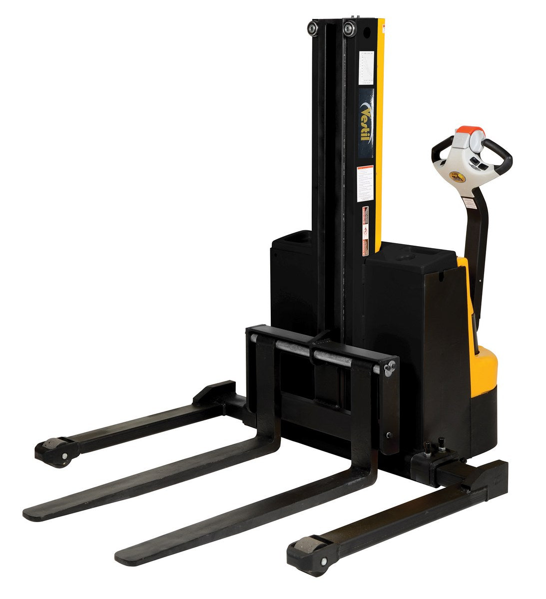Apiladores de mástil estrecho de Vestil Manufacturing Corp con accionamiento y elevación motorizados: ahora disponibles en MTN Shop US.