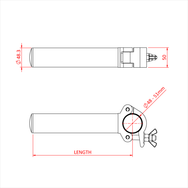 Doughty Aluminium Boom Arms-Silver - imagen 4