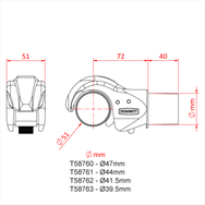 Doughty 51mm Claw Clamps - imagen 2