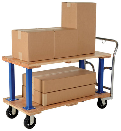 Vestil Manufacturing Corp Double & Triple Decker Hardwood Platform Carts– – Now available at MTN Shop US.