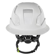 KASK Zenith X2 Full Brim Hi Viz safety helmet in white, top view showing the full brim shape - imagen 5