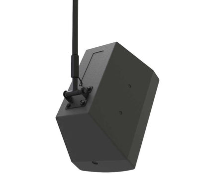 Adaptive Technologies Group MM-019-BT mount holding a black speaker from a drop pipe