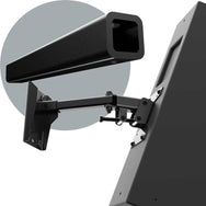 Adaptive Technologies Group MM-120-Z wall mount holding a black speaker with arm detail inset