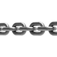 Adaptive Technologies Group rigging chain suspension kit, close-up of Grade 80 alloy steel chain links