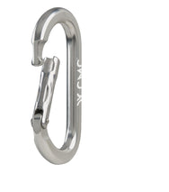 CMC Aluminum Oval Carabiner, aluminium oval locking carabiner for rigging, side view - imagen 4