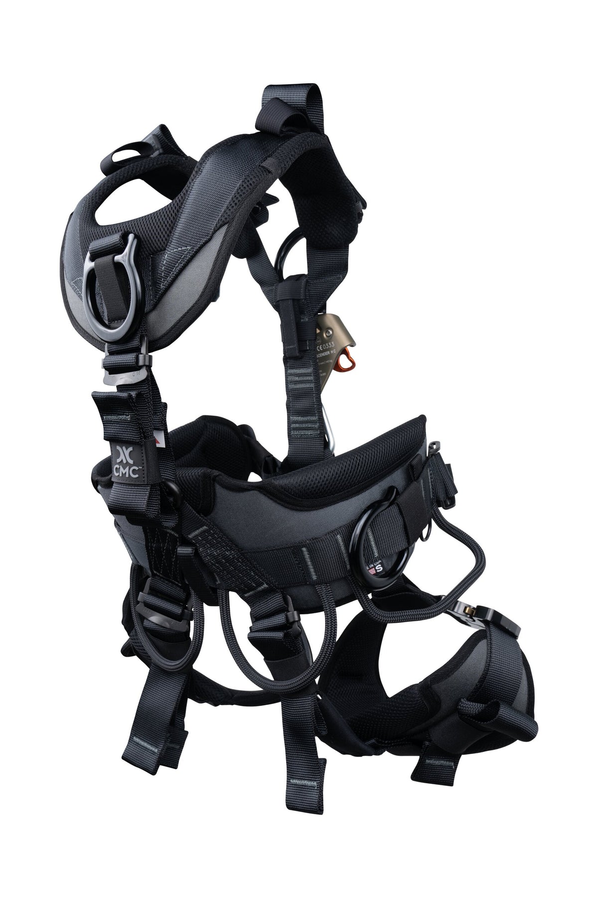 CMC ATOM Access Plus Harness, padded rope access harness with gear loops, rear view - imagen 5