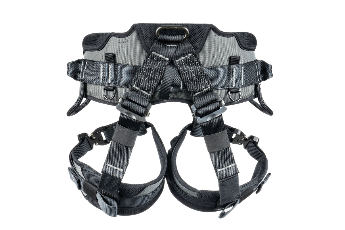 CMC ATOM Sit Harness, rope access sit harness with ventral attachment point, side view - imagen 4