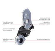 CMC CAPTO Multi-Function Rope Grab and Pulley, multi-function rope grab and pulley for hauling, SKU 336011, product view 17 - imagen 16