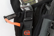 CMC Dualcom Radio Harness, dual-radio chest harness for communications, rear view - imagen 5