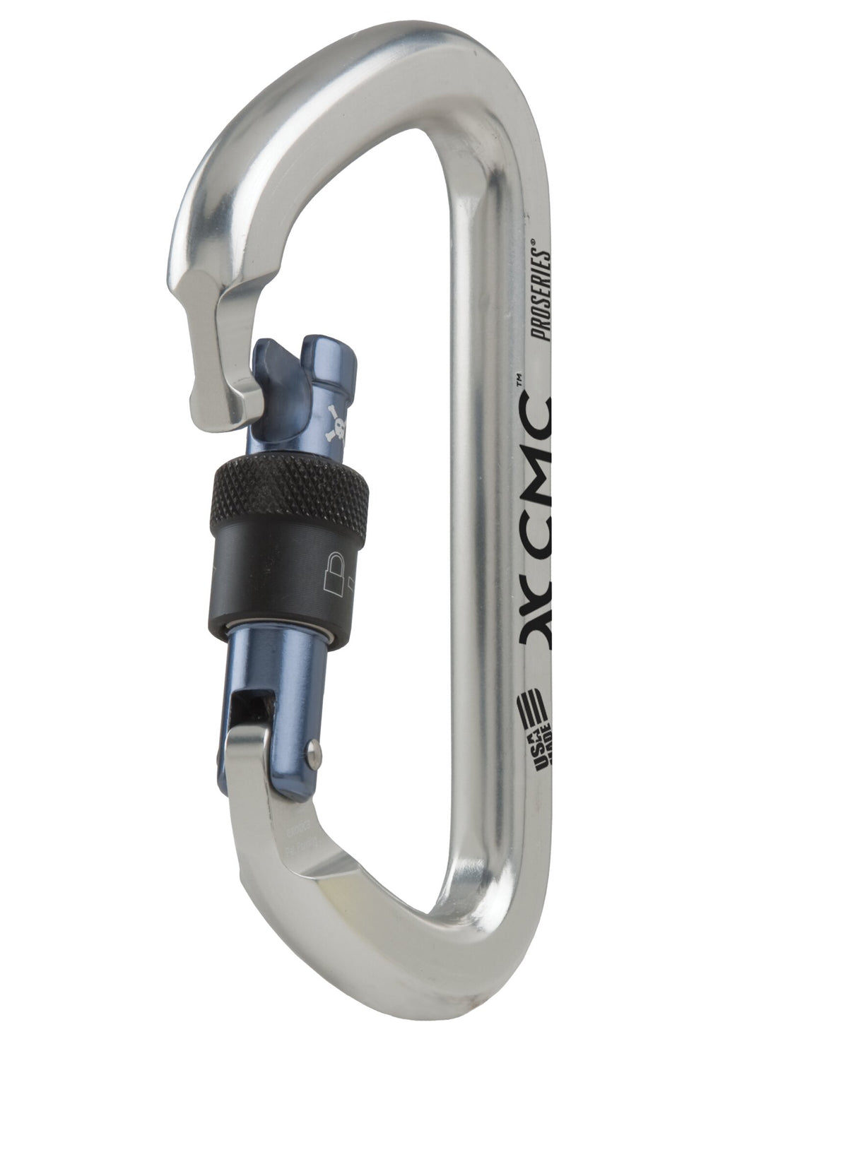 CMC Proseries Aluminum Key-lock Carabiners, anodised aluminium key-lock locking carabiner, SKU 300221, shown in use - imagen 7