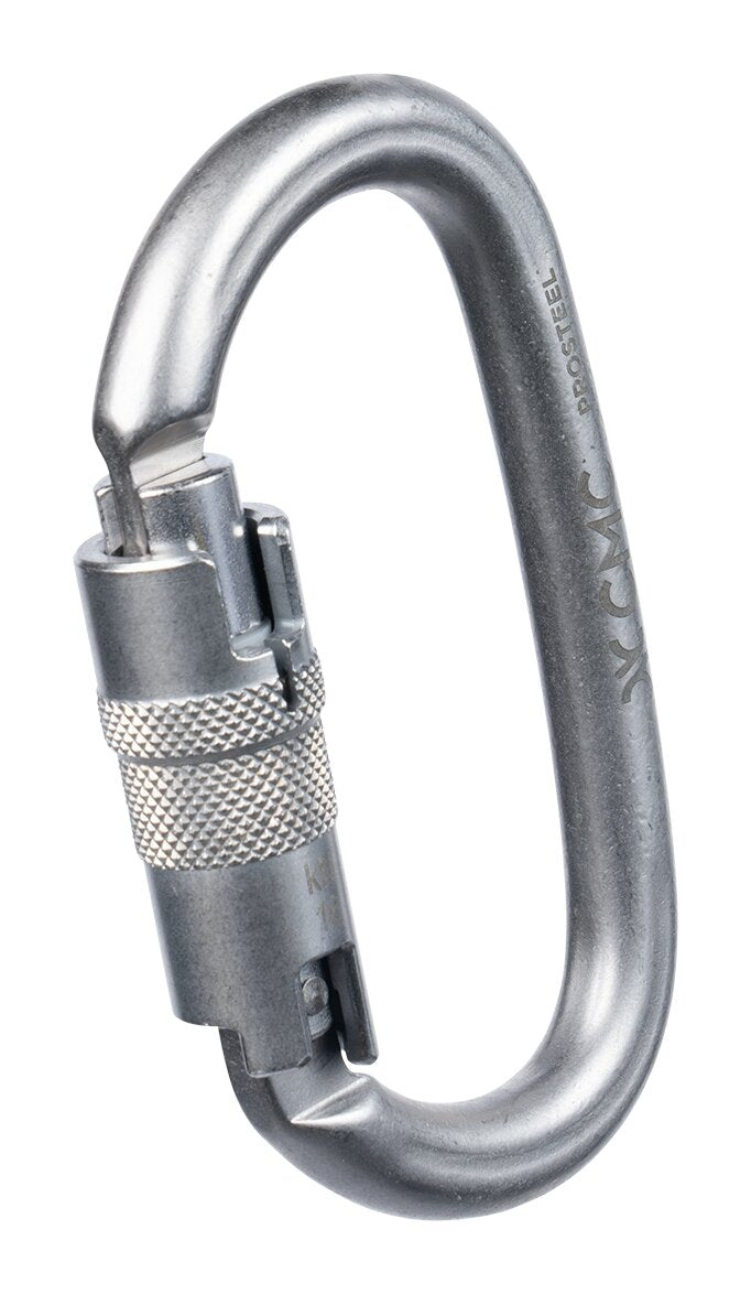 CMC Prosteel Carabiners, steel locking carabiner with high strength rating, close-up detail - imagen 6