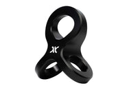 CMC SQUID Rig Plate, black anodised aluminium multi-planar rigging plate with large carabiner holes