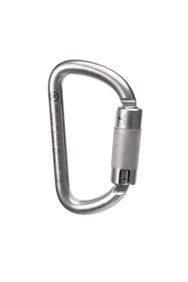 CMC Stainless Steel Carabiner, large stainless steel locking rescue carabiner, alternate view - imagen 2