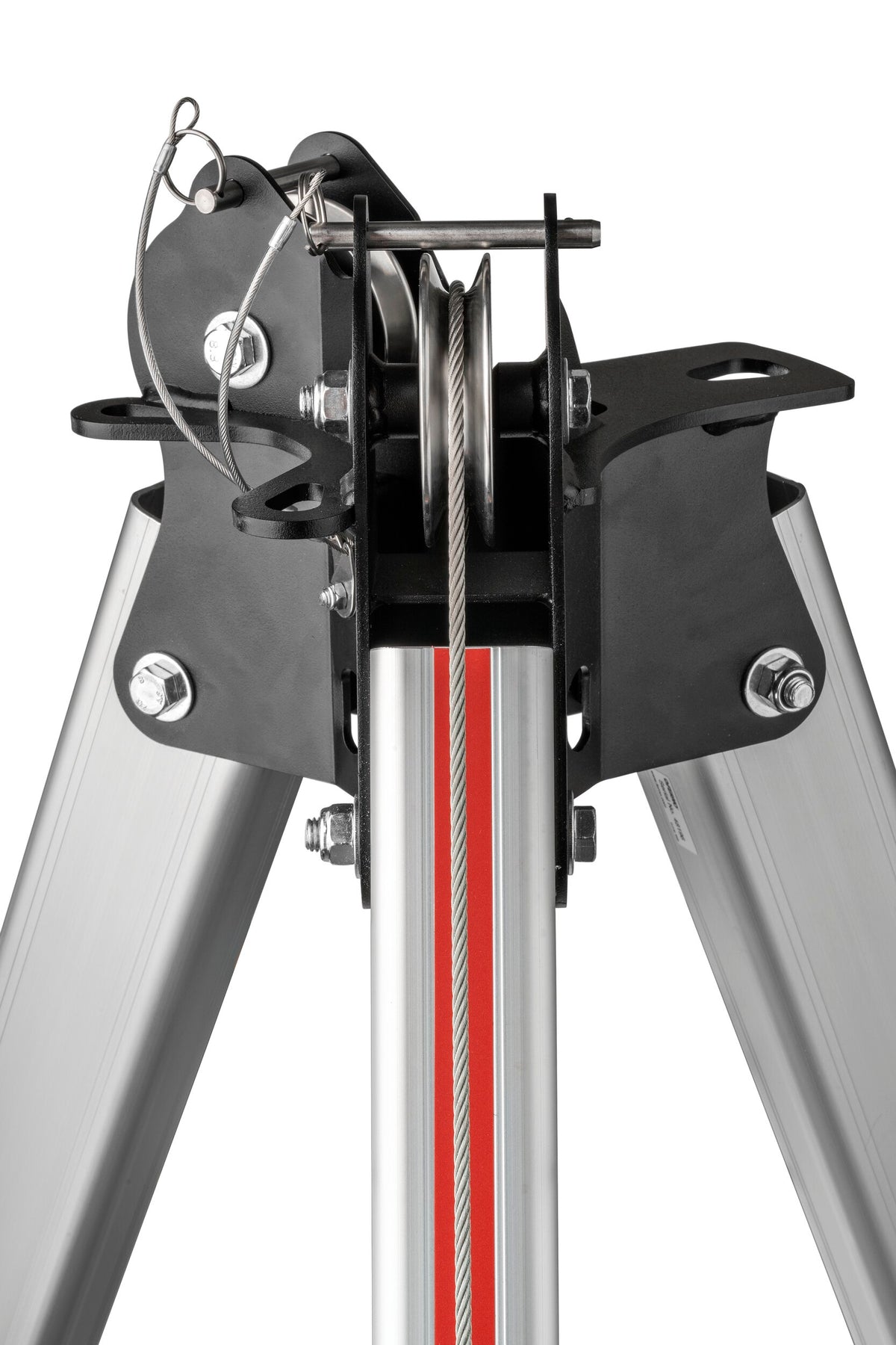 CMC Triskelion Confined Space Tripod, aluminium confined space entry tripod, SKU 760001, side view - imagen 4