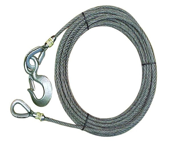 Cable de extensión 6X19 Fc con gancho y pestillo en un extremo Dedal en el otro extremo