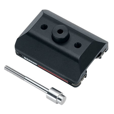 Harken 22mm Trolley with 2x 1/4-20 Tapped Holes and Central Threaded Pinstop– Harken 22mm Trolley with 2x 1/4-20 Tapped Holes and Central Threaded Pinstop comes with recirculating ball bearings securely encased in durable, lightweight, and corrosion-resistant aluminum, ensuring reliable and smooth linear movement with minimal friction. – Now available at MTN Shop US.