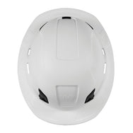 KASK Zenith X2 Full Brim safety helmet in white, top view showing the full brim shape - imagen 5