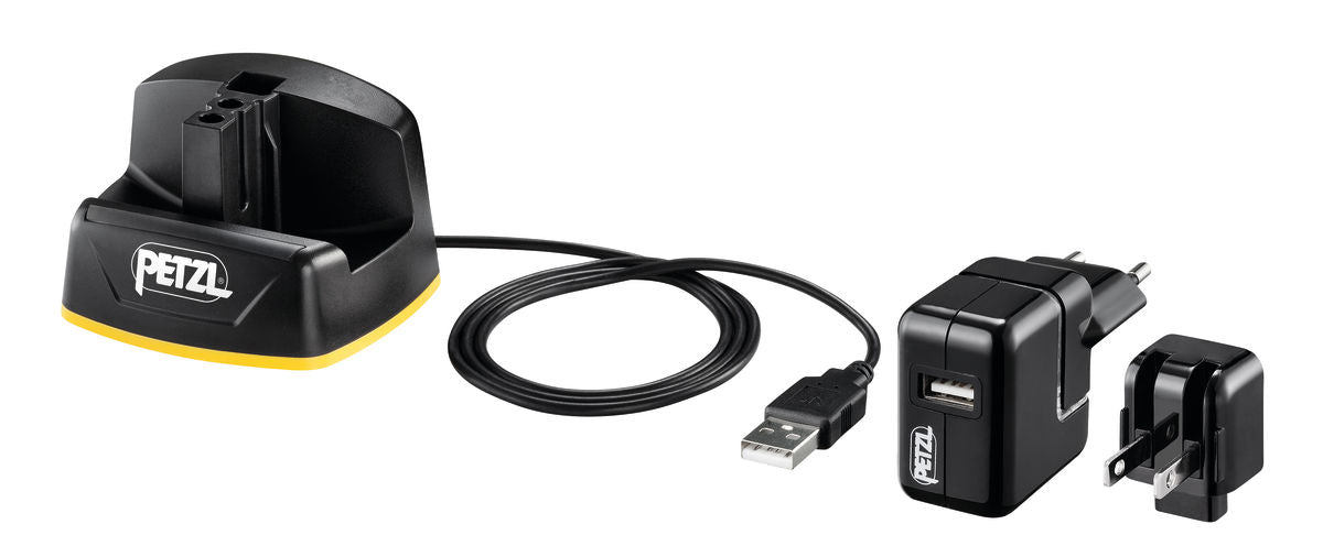 Petzl Charger for DUO Z1 – Quick charger for ACCU DUO, with charge indicator light. – Now available at MTN Shop US.