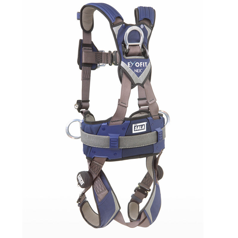 Arnés de escalada/posicionamiento estilo construcción 3M™ DBI-SALA® ExoFit NEX™ - Anillo en D trasero vertical de aluminio liviano (vista trasera no en el modelo) - imagen 4