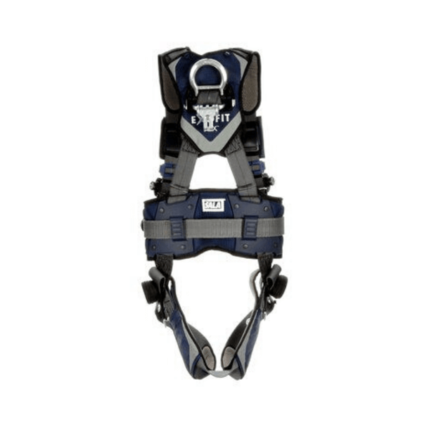 3M™ DBI-SALA® ExoFit NEX™ Plus Comfort Construction Style Positioning Harness - Rear View with Stand-up Back D-ring and Fixed Dorsal D-ring