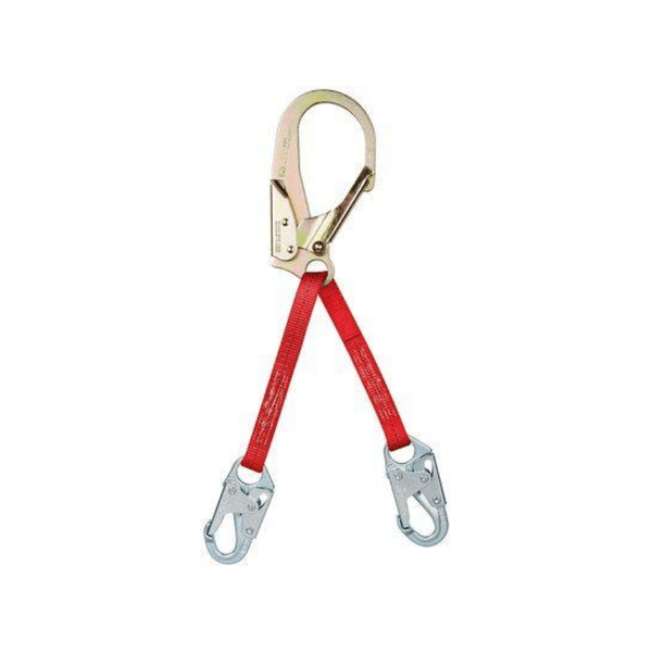 3M™ PROTECTA® PRO™ Web Rebar/Positioning Lanyard with Self-Locking Snap Hooks and Self-Locking Steel Rebar Hook