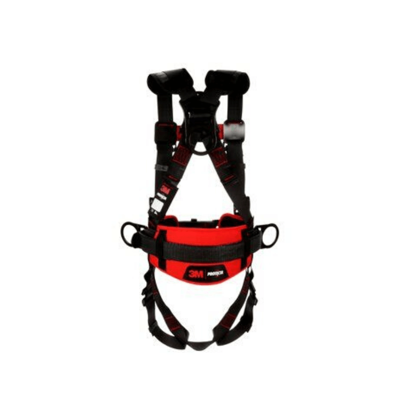 3M™ Protecta® Construction Style Positioning Harness - Rear View with Back D-ring and Fixed Dorsal D-ring - imagen 4