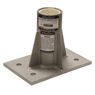 Center-mount Stainless Steel Bolt-on Fixed Davit Base