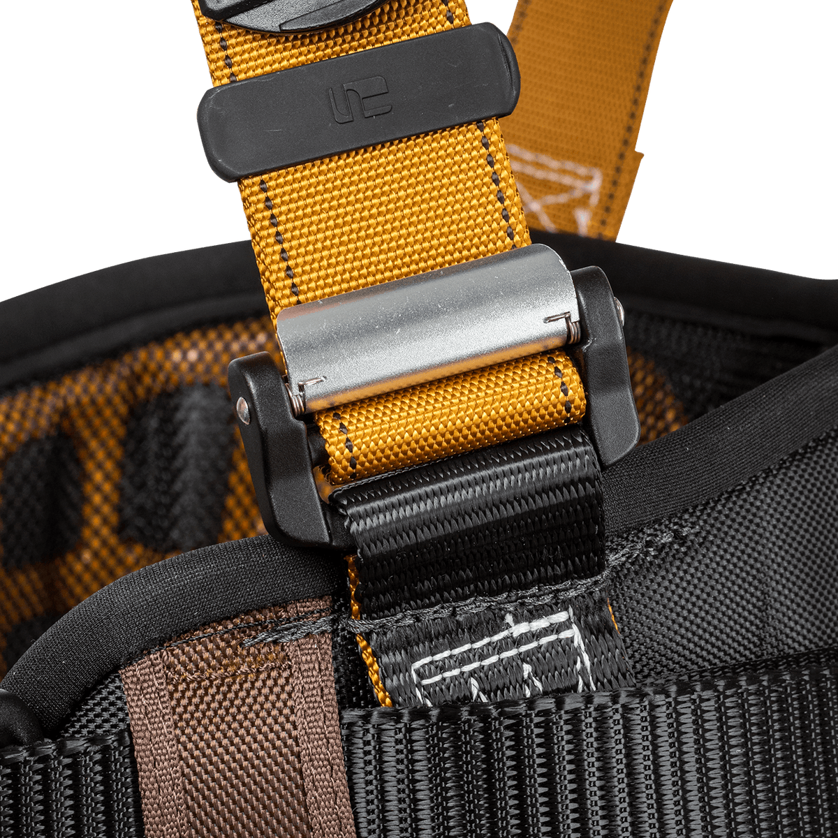 Construction Belted Full Body Harness, Tongue Buckle Leg Adjustment